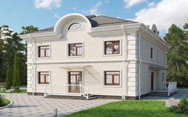 Проект дома из блоков 10-2208