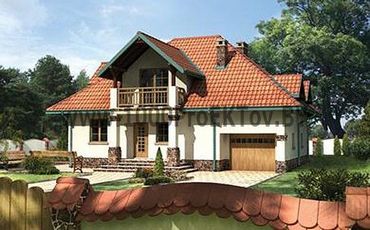 Проект дома из блоков 1363