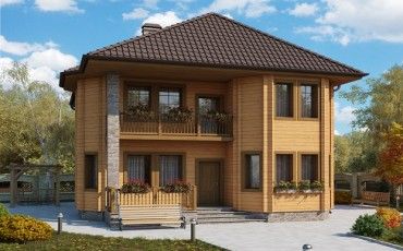 Проект деревянного дома 10-2172