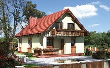 Проект дома из блоков 1224