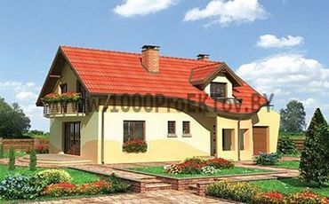 Проект дома из блоков 1438