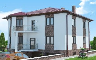 Проект дома из блоков 1631