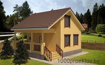 Проект деревянного дома 3-22