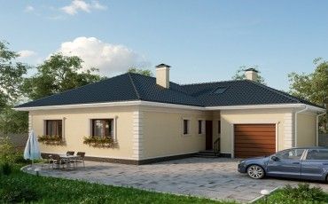 Проект дома из блоков 10-2174