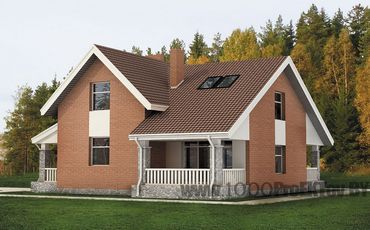 Проект дома из блоков 1110