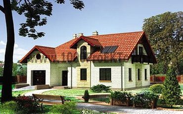 Проект дома из блоков 1180