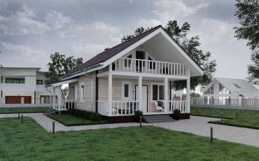 Проект каркасного дома 2-27