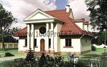 Проект дома из блоков 1384