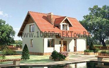 Проект дома из блоков 1303