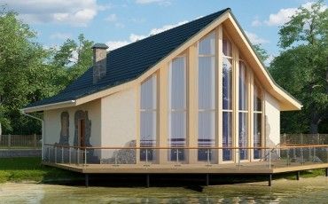 Проект дома из блоков 10-2168-2