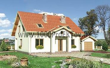 Проект дома из блоков 1484