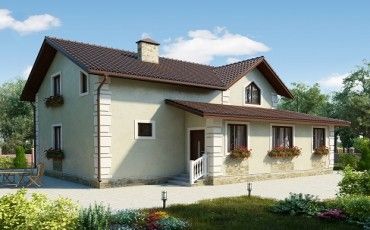 Проект дома из блоков 10-2150-2