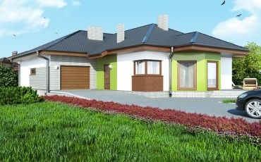 Проект дома из блоков 1-55