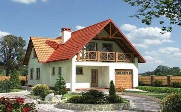 Проект дома из блоков 1359