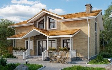 Проект дома из блоков 1-46