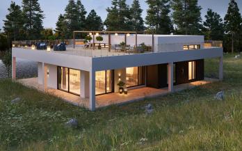 Проект дома из блоков м3