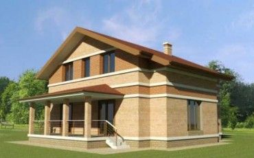 Проект дома из блоков 1207