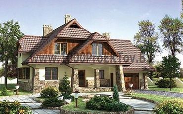 Проект дома из блоков 1250