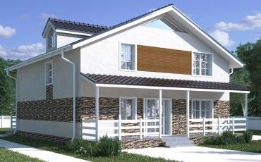 Проект дома из блоков 10-2030