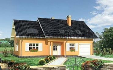 Проект дома из блоков 1158