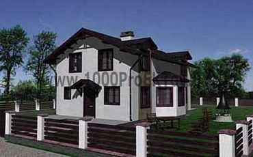 Проект каменного дома 1332