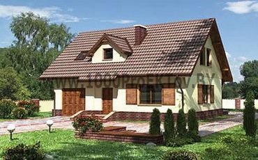 Проект дома из блоков 1409