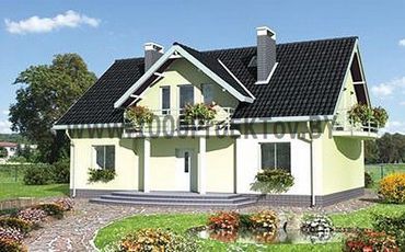 Проект дома из блоков 1483