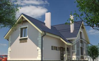 Проект дома из блоков м24