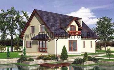 Проект дома из блоков 1221