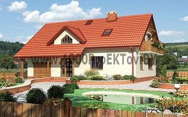 Проект дома из блоков 1381