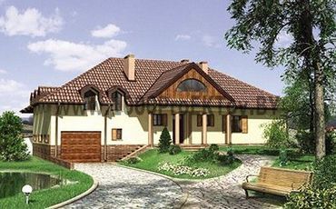 Проект дома из блоков 1379