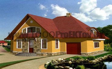 Проект дома из блоков 1512