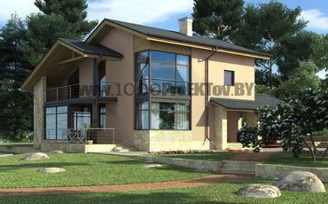 Проект дома из блоков 1126