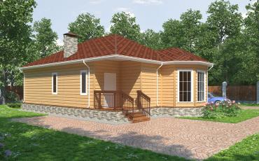 Проект каркасного дома 2-90-1