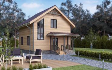 Проект каркасного дома 2-70-2