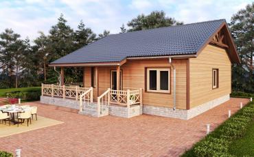 Проект каркасного дома 2-60-4