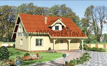 Проект дома из блоков 1392