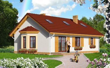 Проект дома из блоков 1582