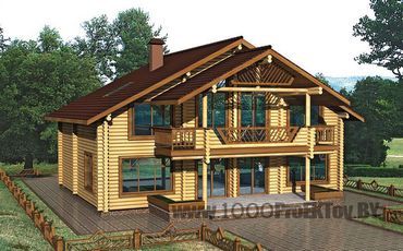 Проект деревянного дома 1058