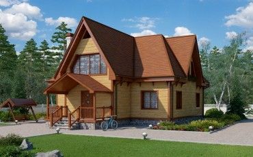 Проект деревянного дома 10-2228