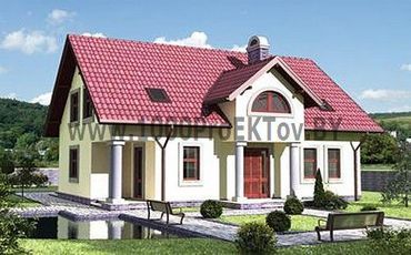 Проект дома из блоков 1480