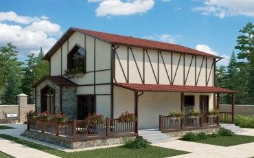 Проект дома из блоков 10-2022