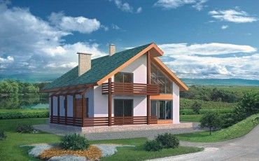 Проект дома из блоков 1090