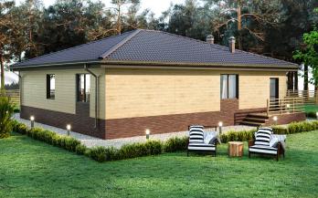 Проект каркасного дома 2-12