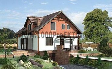 Проект дома из блоков 1245