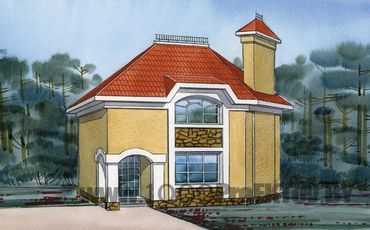 Проект дома из блоков 1096