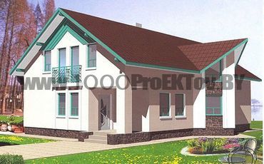 Проект дома из блоков 1517