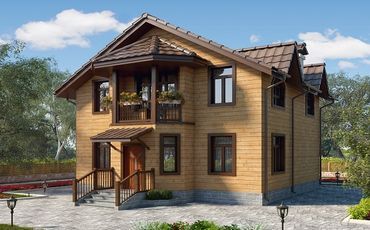 Проект деревянного дома 10-2246