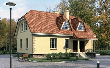 Проект дома из блоков 1547