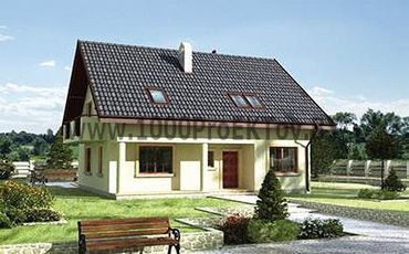 Проект дома из блоков 1341